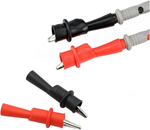Alligator Clips Set, 10PCS Silicone Alligator Clip Test Kit, Banana Test Lead Probe Clip, Test Extension Suitable Used in Laboratory Electric Testing Work and Cable Lead Clip in Saudi Arabia