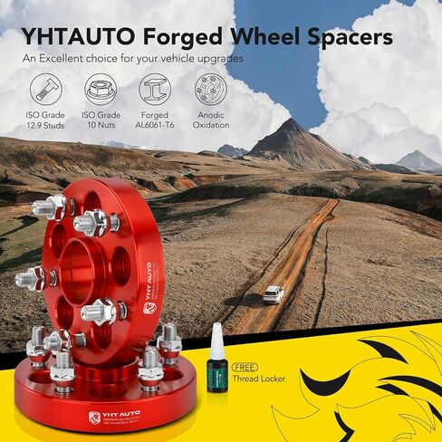 YHTAUTO 5x100 إلى 5x114.3 مم محولات العجلات المركزية 1 بوصة متوافقة مع سوبارو، ساب، سليل، موديلات تويوتا، فواصل الإطارات الخارجية مع مسامير M12x1.25، 56.1 مم محور تتحمل 5 عروة 4 قطع فواصل عجلات فضية in Saudi Arabia