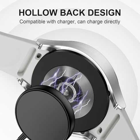 [5+5 Pack] Compatible for Samsung Galaxy Watch 5 and Galaxy Watch 4 44mm Screen Protector Case, Matte PC Bumper Cover+5 Waterproof No Fog Up Screen Protector for Galaxy Watch 5 4 44mm Accessories in Saudi Arabia