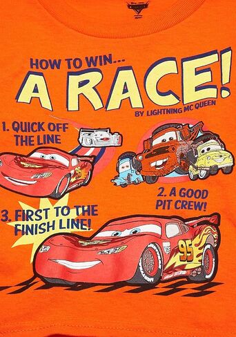 Disney Cars Boys' How To Win A Race T-Shirt in Saudi Arabia