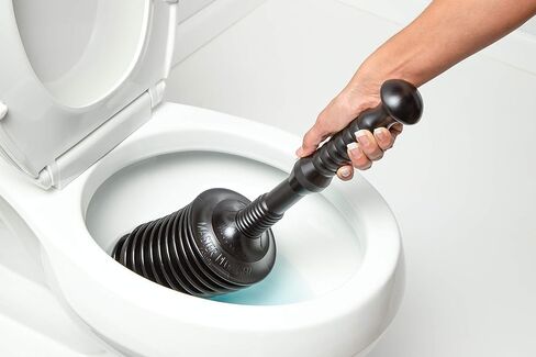 Master Plunger MP500-3 Heavy Duty All Purpose Plunger, Laundry Tubs, Bath Tubs, Kitchen Sinks, Garbage Disposal, Toilets Commercial & Residential Use. Equipped with Air Release Valve, Black in Saudi Arabia