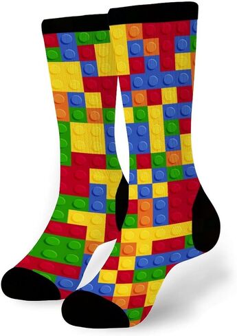 Novelty Funny Dress Socks Casual 3D Printed Leisure Crew Sock for Adults Teens Daily Wear in Saudi Arabia