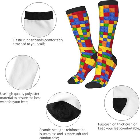 Novelty Funny Dress Socks Casual 3D Printed Leisure Crew Sock for Adults Teens Daily Wear in Saudi Arabia
