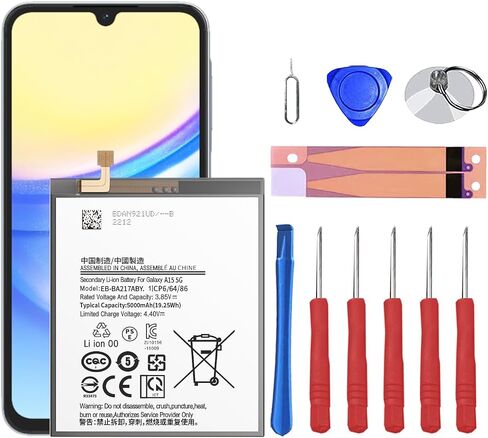 Replacement Battery for Galaxy A15 5G Compatible for Samsung Galaxy A15 5G,SM-A156B SM-A156B/DS SM-A156P SM-A156P/DS SM-A156U1/DS with Tool Kits in Saudi Arabia