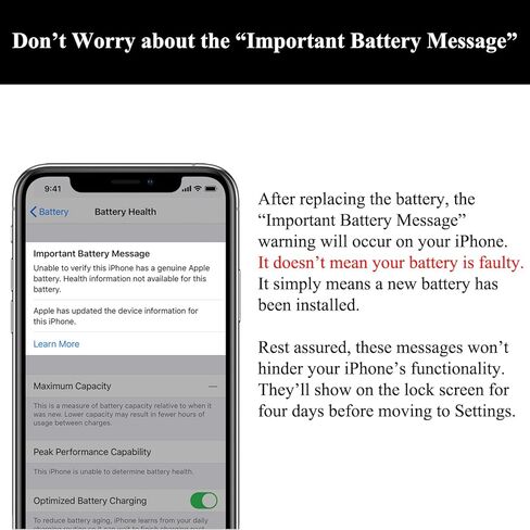 مجموعة استبدال البطارية المطورة لجهاز iPhone Xs Max، بطارية بديلة عالية السعة لجهاز iPhone Xs Max Battery A1921 A2101 A2102 A2103 A2104 مع مجموعة أدوات الإصلاح ودليل المستخدم in Kuwait