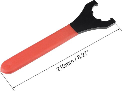 uxcell Collet Chuck Wrench Spanner for ER16UM Clamping Nut CNC Milling Lathe Chuck Holder Tool with Red Non-slip Handle 2pcs in Saudi Arabia
