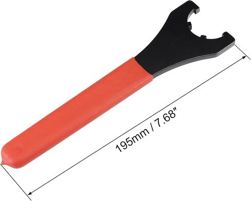 uxcell Collet Chuck Wrench Spanner for ER16UM Clamping Nut CNC Milling Lathe Chuck Holder Tool with Red Non-slip Handle 2pcs in Saudi Arabia