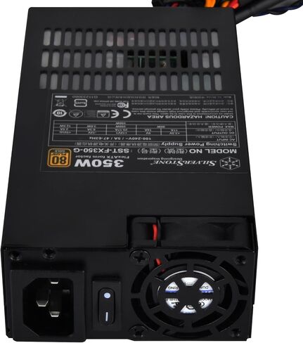 SilverStone Technology SST-FX350-G Flex ATX 1U 350 Watt 80 Plus Gold Power Supply with Fixed Cables in Saudi Arabia