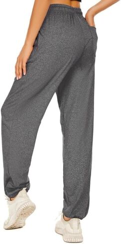 بنطال رياضي نسائي للجري مع ثلاثة جيوب، ملابس رياضية للركض وأساور أكمام للركض لليوجا in Kuwait