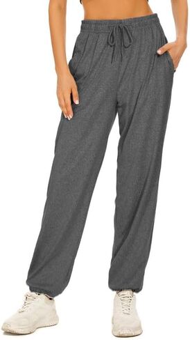 بنطال رياضي نسائي للجري مع ثلاثة جيوب، ملابس رياضية للركض وأساور أكمام للركض لليوجا in Kuwait