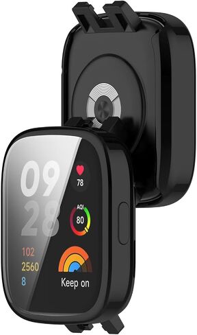 Screen Protective Case Compatible for Xiaomi Redmi Watch 3 Smart Watch TPU Case Soft Ultra-Slim Screen Protector for Xiaomi Redmi Watch3 Bumper Shell (2 Pack A) in Saudi Arabia