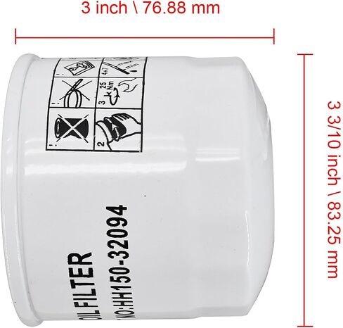 فلتر الزيت HH150-32094 70000-15241 متوافق مع كوبوتا BX22D BX23D BX2670 BX2680 B20 B21 B1550 B1700 B2301 B2320D B2400D G1700 F2000 F2100 F2260 F2560 ZD1211 ZD1511 Z جرارات D25F ZD28 in Saudi Arabia