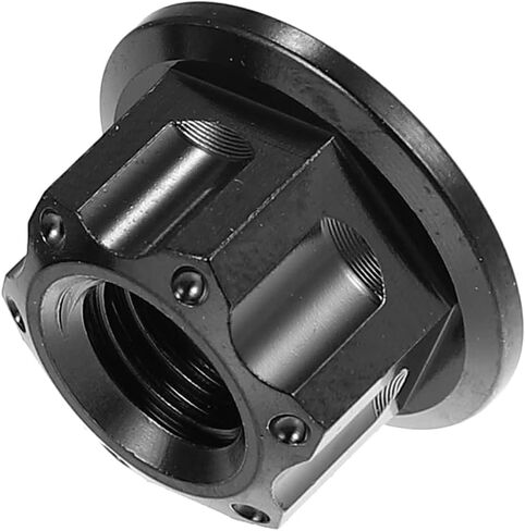 X AUTOHAUX 6pcs Titanium Alloy M10 Pitch 1.25mm Flange Bolt Nut for Bicycle Motorcycle Motor Bike Rear Wheel Axle Sprocket Car Modification Accessories Black in Saudi Arabia