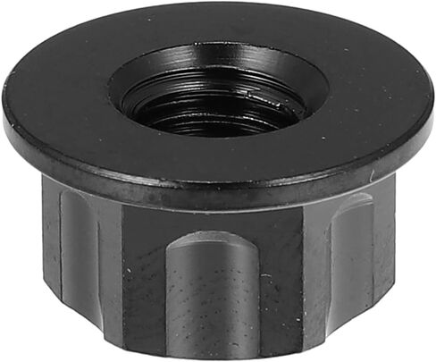 X AUTOHAUX 6pcs Titanium Alloy M10 Pitch 1.25mm Flange Bolt Nut for Bicycle Motorcycle Motor Bike Rear Wheel Axle Sprocket Car Modification Accessories Black in Saudi Arabia