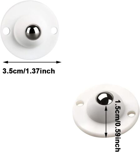 عجلات ذاتية اللصق عجلات عالمية صغيرة 8 قطع عجلة دوارة 360 درجة لصناديق تخزين سلة المهملات in Kuwait