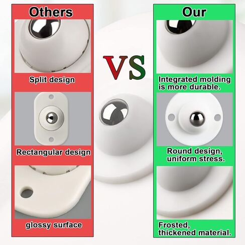 عجلات ذاتية اللصق عجلات عالمية صغيرة 8 قطع عجلة دوارة 360 درجة لصناديق تخزين سلة المهملات in Kuwait