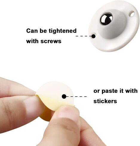 عجلات ذاتية اللصق عجلات عالمية صغيرة 8 قطع عجلة دوارة 360 درجة لصناديق تخزين سلة المهملات in Kuwait