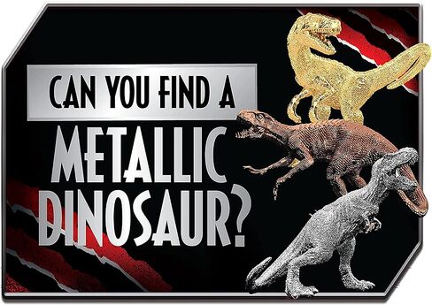 Jurassic World Captivz Slime Filled Dinosaur Egg. Will You Find A Limited Edition Species? Perfect Stocking Filler. Includes Battle Token, Slime and Pop 'N' Lock Dino. in Saudi Arabia