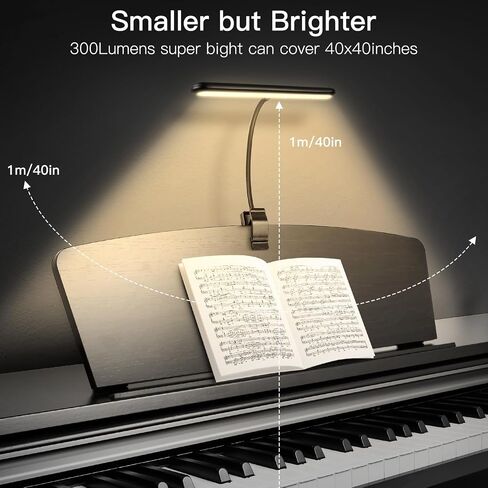 Music Stand Light Rechargeable Clip-on Light for Piano, Battery Piano Light Eye Caring, 4 Colors Dimmable,Reading Light for Music Stand Guitar Long Lastting,Music Light for Guitar Piano Drumstand in Saudi Arabia