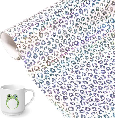 الفينيل الضفدع المجسم واضح 12 "x6ft لاصق الفينيل لفة شفافة الثلاثية الأبعاد تراكب التصفيح نمط الفهد الحرفية الفينيل الدائم للملصقات والديكور الزجاجي in Kuwait