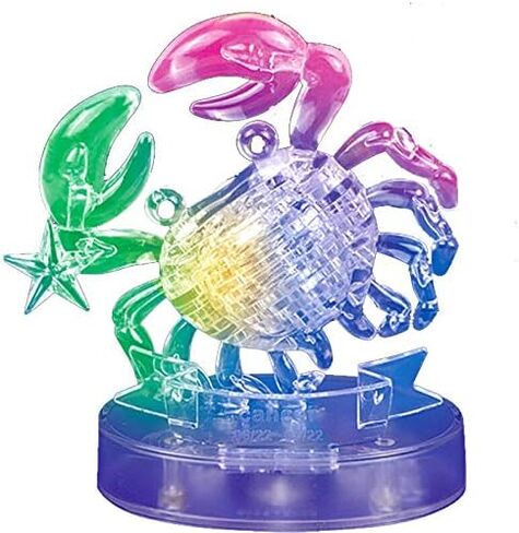 لغز Graces Dawn® Crystal Twelve Constellations Deluxe ثلاثي الأبعاد مزين بالكريستال الملون (الجوزاء) in Kuwait