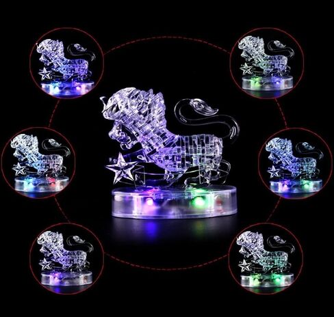 لغز Graces Dawn® Crystal Twelve Constellations Deluxe ثلاثي الأبعاد مزين بالكريستال الملون (الجوزاء) in Kuwait