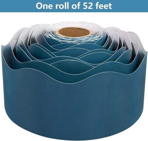 Slate Blue Bulletin Board Border Scalloped Border Trim for Classroom 52ft One Roll in Saudi Arabia