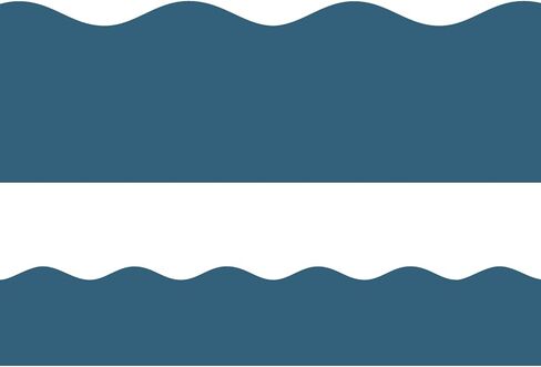 Slate Blue Bulletin Board Border Scalloped Border Trim for Classroom 52ft One Roll in Saudi Arabia