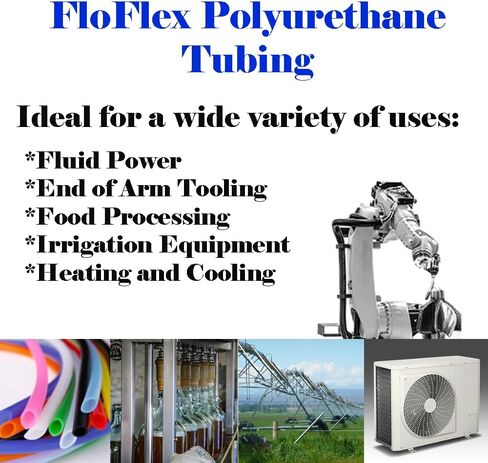 Pneumatic Polyurethane Tube, Clear (10MM OD X 6.5MM ID) 10 Meters (32.5 Feet) Tubing for Air, Oil, and Fluid Transfer, Air Line Pneumatic Hose in Saudi Arabia