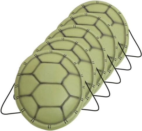 5Pcs Halloween Turtle Costume EVA Turtle Shell Kids Turtle Shell Novelty Halloween Cosplay Costume Turtle Shell Backpack for Adultss Kids Halloween Dress Up Party Costume (5Pcs) in Saudi Arabia