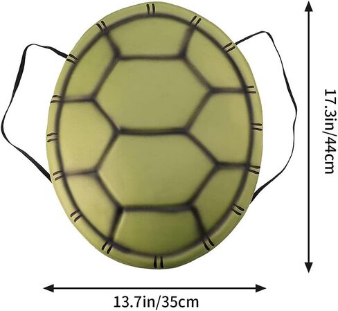 5Pcs Halloween Turtle Costume EVA Turtle Shell Kids Turtle Shell Novelty Halloween Cosplay Costume Turtle Shell Backpack for Adultss Kids Halloween Dress Up Party Costume (5Pcs) in Saudi Arabia