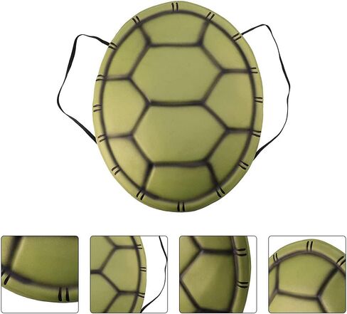 5Pcs Halloween Turtle Costume EVA Turtle Shell Kids Turtle Shell Novelty Halloween Cosplay Costume Turtle Shell Backpack for Adultss Kids Halloween Dress Up Party Costume (5Pcs) in Saudi Arabia