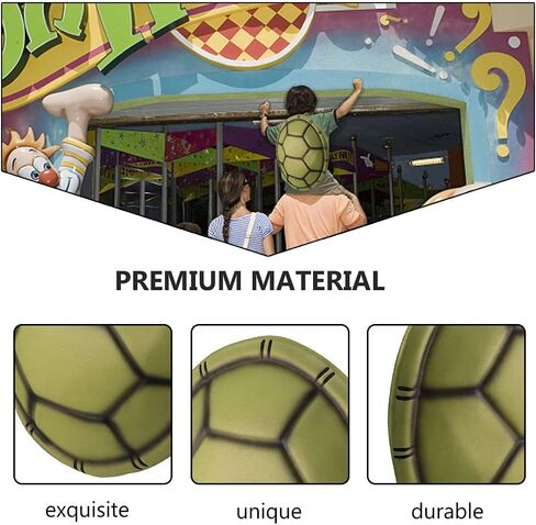 5Pcs Halloween Turtle Costume EVA Turtle Shell Kids Turtle Shell Novelty Halloween Cosplay Costume Turtle Shell Backpack for Adultss Kids Halloween Dress Up Party Costume (5Pcs) in Saudi Arabia