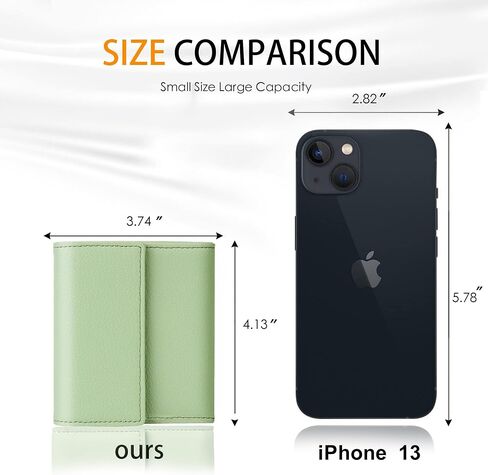 Travelambo RFID Blocking Small Mini Compact Wallet Coin Pouch Holder Trifold Credit Card Holder Pocket Purse for Women in Saudi Arabia