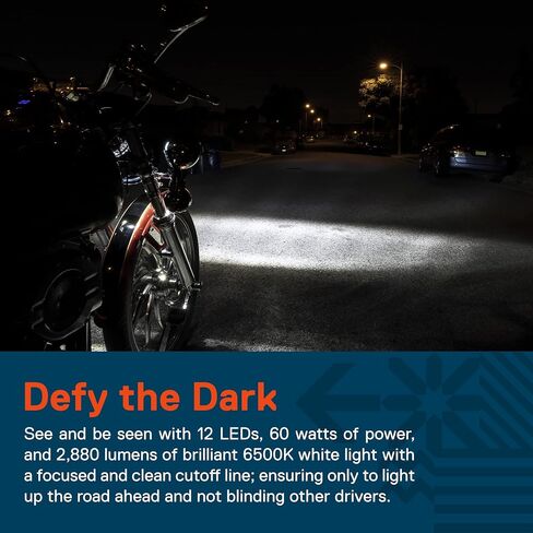 TRUE MODS 2 قطعة 4.5 بوصة Osram LED Harley Fog Pass Light [Halo] [طلاء الكروم] [6,500K] [2,880 لومن] مصباح الضباب للدراجات النارية لملحقات Harley Davidson Road King Street Glide Electra Glide in Saudi Arabia