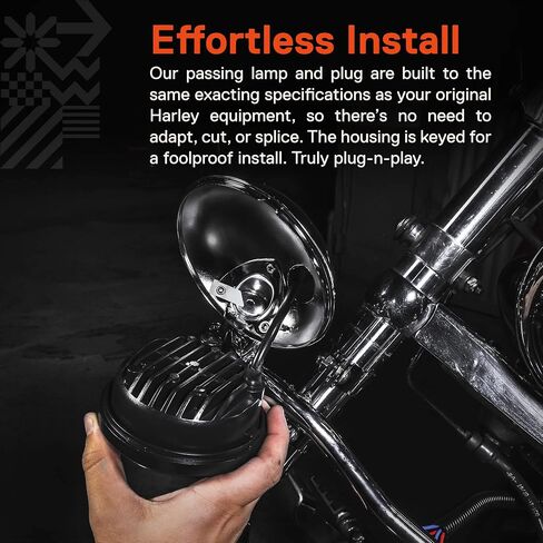 TRUE MODS 2 قطعة 4.5 بوصة Osram LED Harley Fog Pass Light [Halo] [طلاء الكروم] [6,500K] [2,880 لومن] مصباح الضباب للدراجات النارية لملحقات Harley Davidson Road King Street Glide Electra Glide in Saudi Arabia