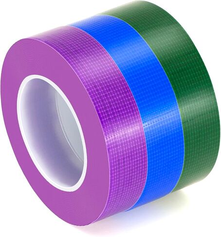 3 Rolls Colored Duct Tape, Multi Use Water Pipe Tape, Waterproof Duct Tape, Color Coding, Multifunctional Tape for Handicrafts and Art, No Residue, Easy to Tear by Hand, Great for Packaging. in Saudi Arabia