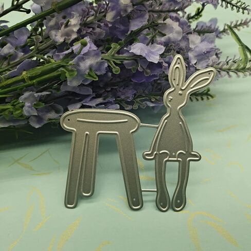 Cute Easter Bunny Cutting Dies for Card Making, Cutting Dies Cut Stencils for DIY Scrapbooking Photo Album Decorative Embossing Paper Dies for Card Making Templated in Saudi Arabia