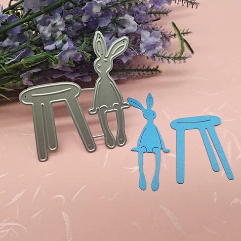 Cute Easter Bunny Cutting Dies for Card Making, Cutting Dies Cut Stencils for DIY Scrapbooking Photo Album Decorative Embossing Paper Dies for Card Making Templated in Saudi Arabia