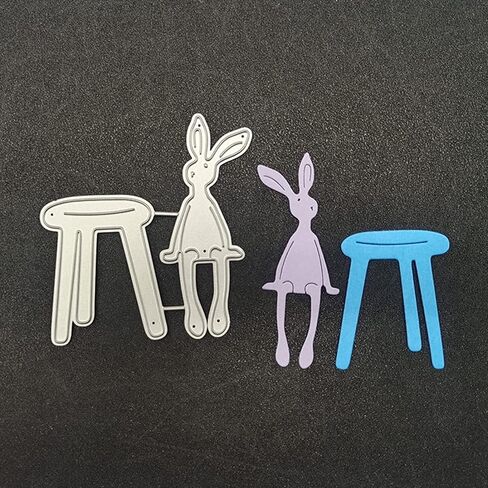 Cute Easter Bunny Cutting Dies for Card Making, Cutting Dies Cut Stencils for DIY Scrapbooking Photo Album Decorative Embossing Paper Dies for Card Making Templated in Saudi Arabia