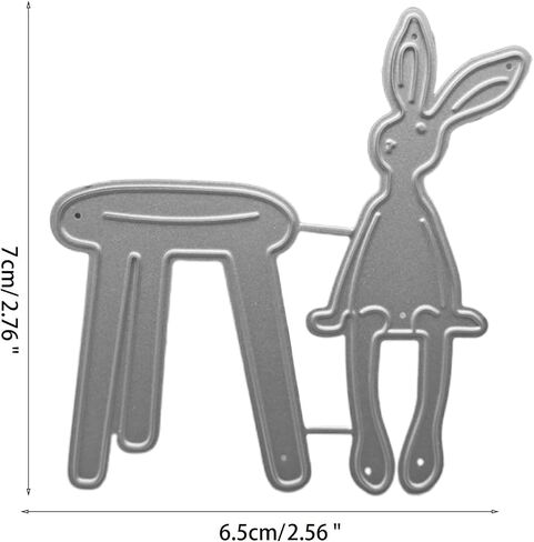 Cute Easter Bunny Cutting Dies for Card Making, Cutting Dies Cut Stencils for DIY Scrapbooking Photo Album Decorative Embossing Paper Dies for Card Making Templated in Saudi Arabia
