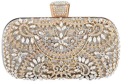 حقيبة يد للحفلات المسائية مرصعة بالماس حقيبة يد لحفلات الزفاف وحجر الراين للحفلات الراقصة (كريستال فروست) in Kuwait