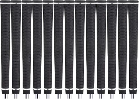 Majek Golf Club Grips Super Jumbo Extra Large Tour 360 Degree Black - NO LOGO - Round .600 Extra Large XL XXL Great for Tall Golfers with Big Hands - Premium Rubber Golf Grips - 13 Pack High Traction in Saudi Arabia