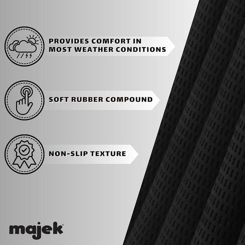 Majek Golf Club Grips Super Jumbo Extra Large Tour 360 Degree Black - NO LOGO - Round .600 Extra Large XL XXL Great for Tall Golfers with Big Hands - Premium Rubber Golf Grips - 13 Pack High Traction in Saudi Arabia