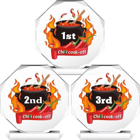 DoubleFill 3 قطع جوائز الطبخ، جوائز كأس الشيف الذهبية، جوائز مسابقة الطبخ 4.72 بوصة مع قاعدة للطهاة في الطبخ in Kuwait