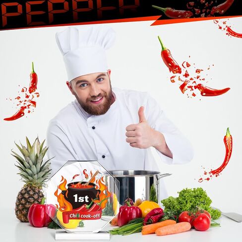 DoubleFill 3 قطع جوائز الطبخ، جوائز كأس الشيف الذهبية، جوائز مسابقة الطبخ 4.72 بوصة مع قاعدة للطهاة في الطبخ in Kuwait