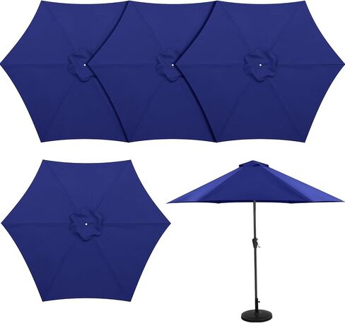 4 Pcs 8.7 ft Outdoor Patio Umbrella Replacement Top Cover umbrella canopy replacement Suit 8 Ribs for Outdoor Table Pool Garden Market Yard in Saudi Arabia