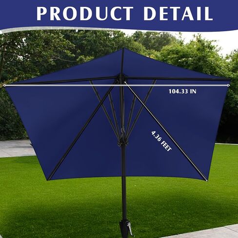 4 Pcs 8.7 ft Outdoor Patio Umbrella Replacement Top Cover umbrella canopy replacement Suit 8 Ribs for Outdoor Table Pool Garden Market Yard in Saudi Arabia