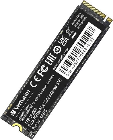 Verbatim 512GB SSD Vi3000 Internal Solid State Hard Drive PCIe NVMe M.2 2280 in Saudi Arabia