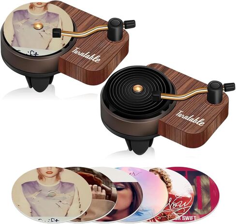 معطر هواء لمشغل التسجيل، عبوة من 2 مشابك لتنفيس معطر السيارة 6 قطع أقراص معطر هواء TayTay مشبك معطر هواء للسيارة in Kuwait